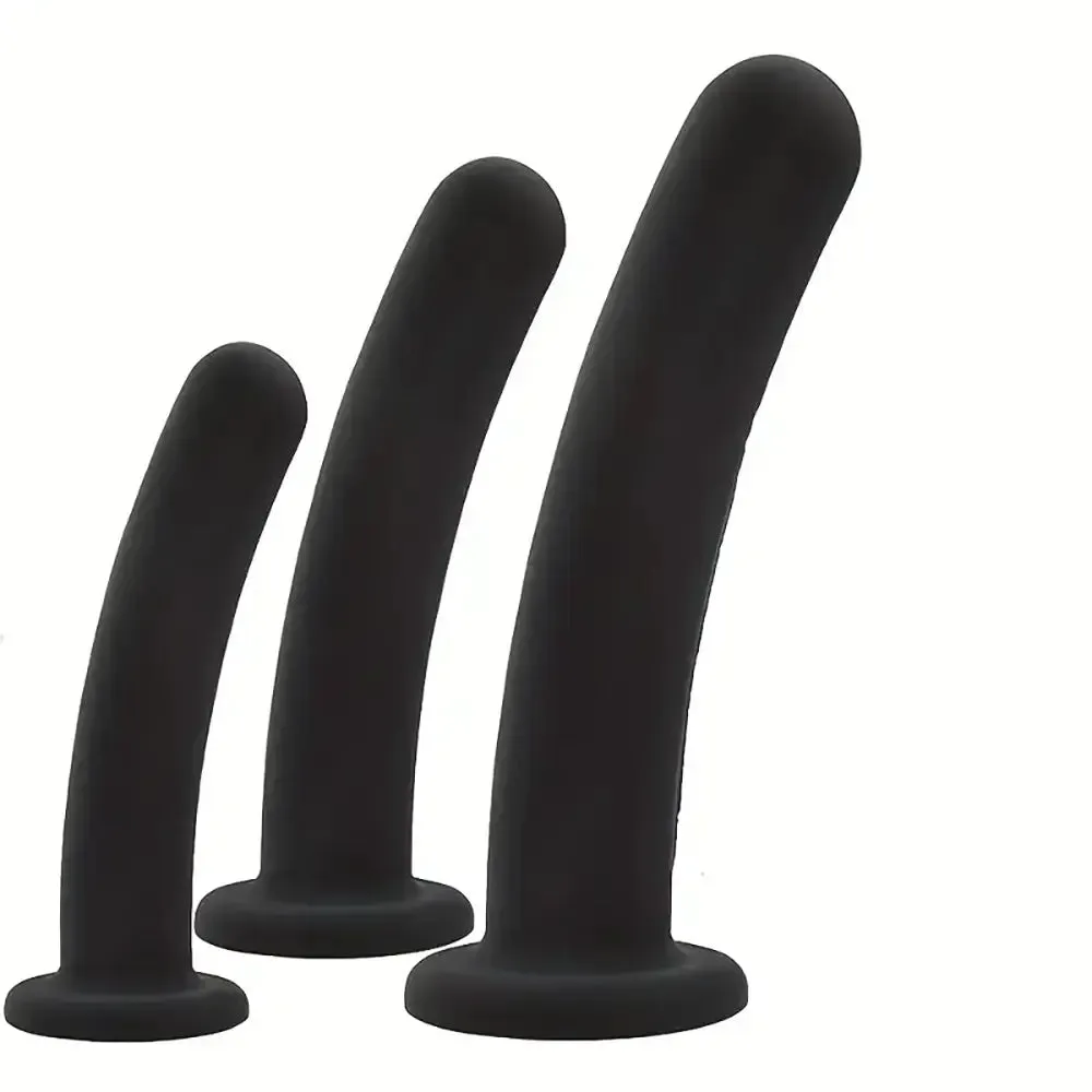3 Sizes Silicone Butt Plug Anal Training Kit Simple Anal Dildo For Men
