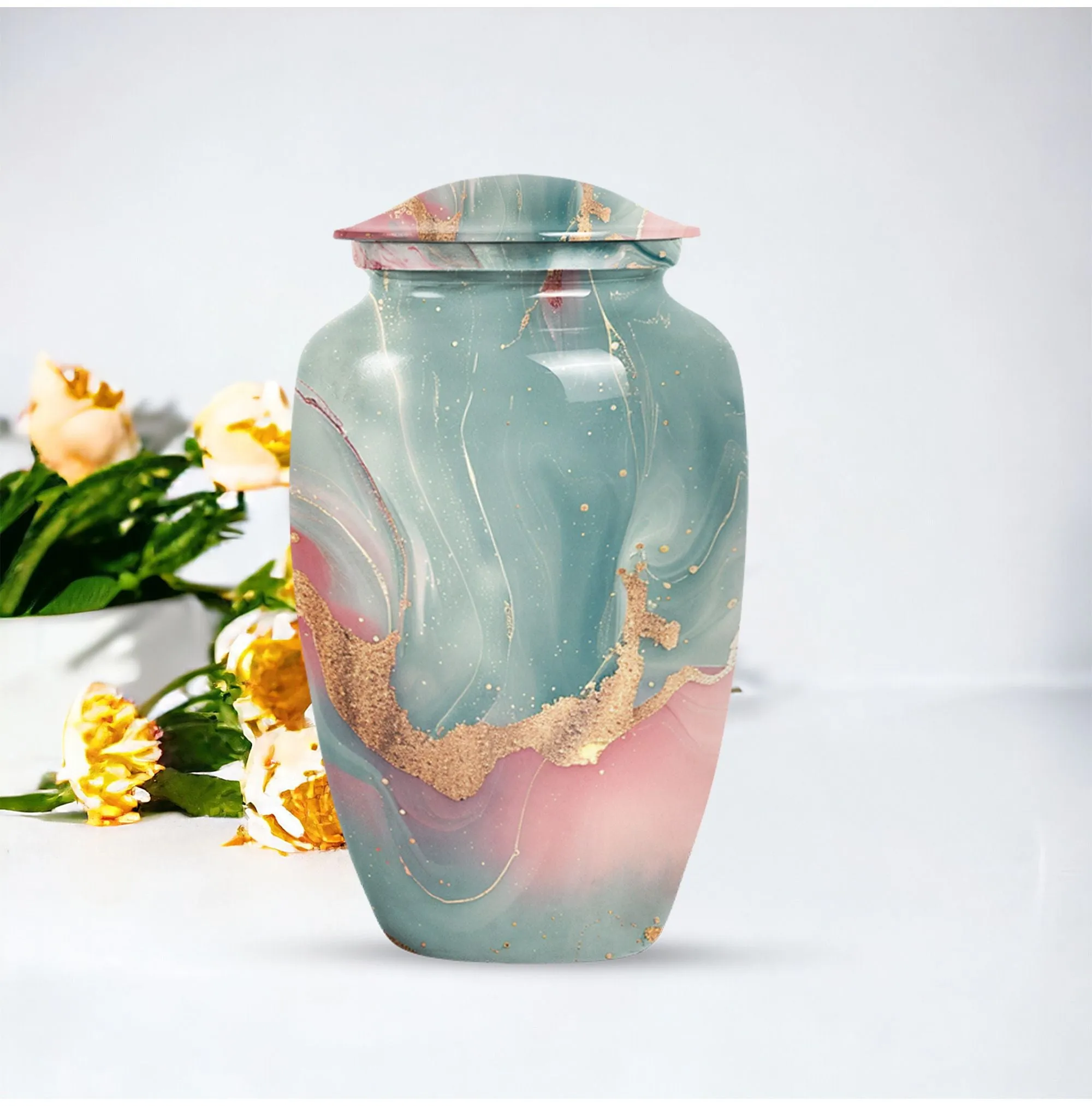 Abstract  Man's Dignity - Robust Cremation Urn for Adult Male