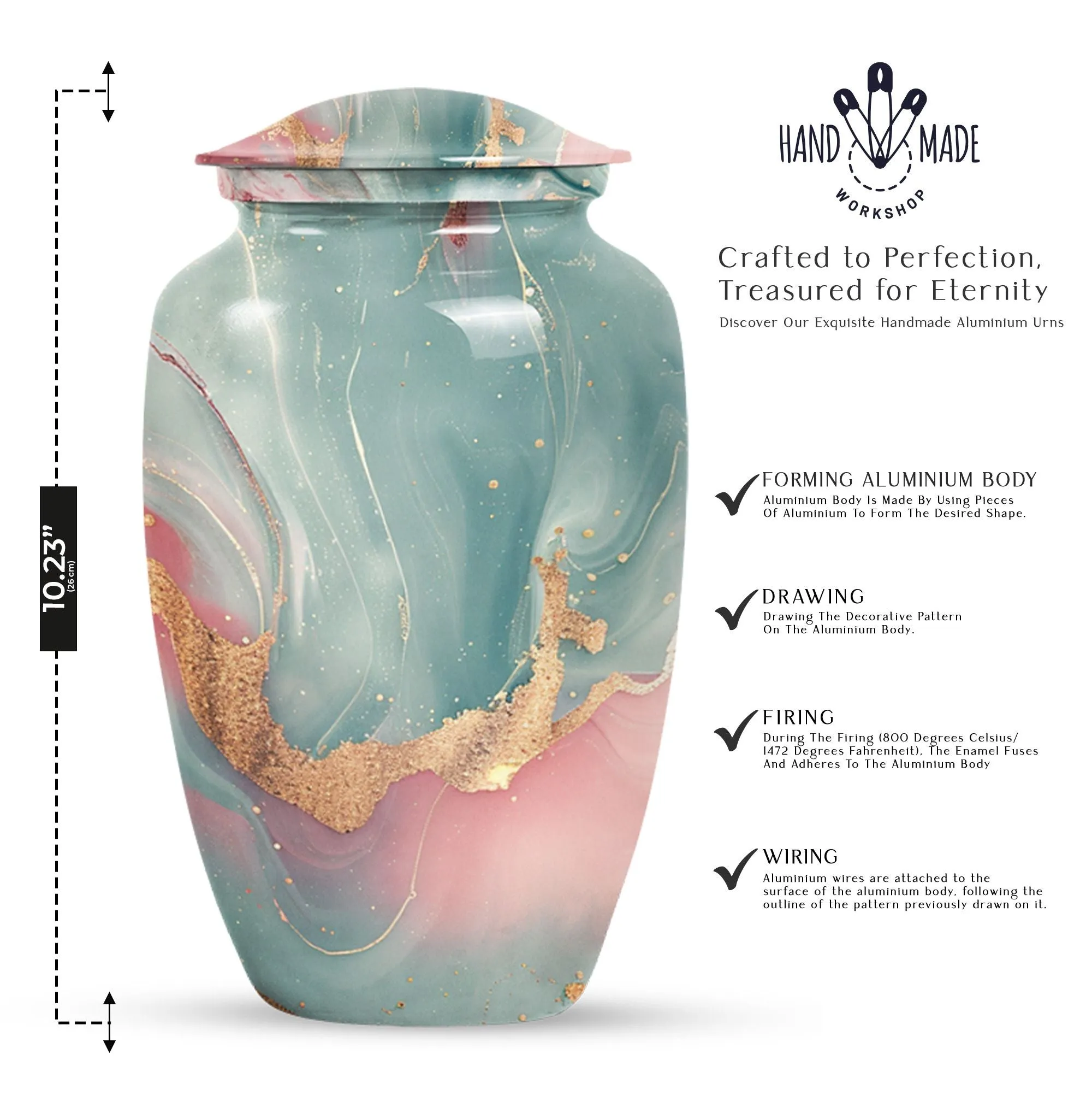 Abstract  Man's Dignity - Robust Cremation Urn for Adult Male
