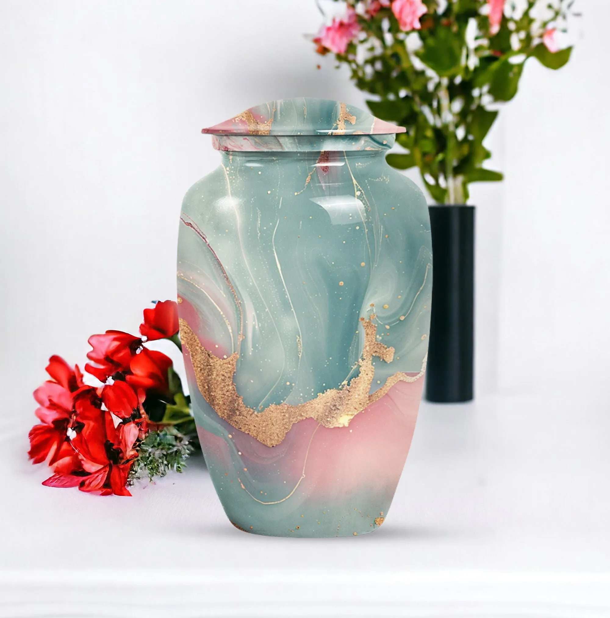 Abstract  Man's Dignity - Robust Cremation Urn for Adult Male