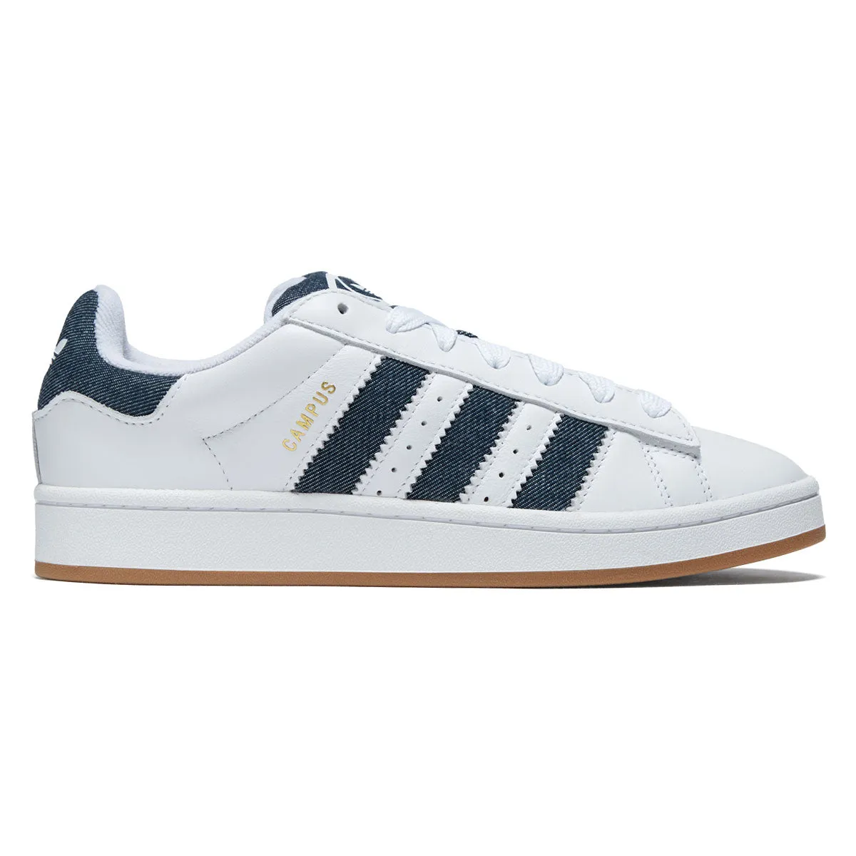 Adidas Campus 00s Shoes - Ftwr White/Night Indigo/Gold Metallic
