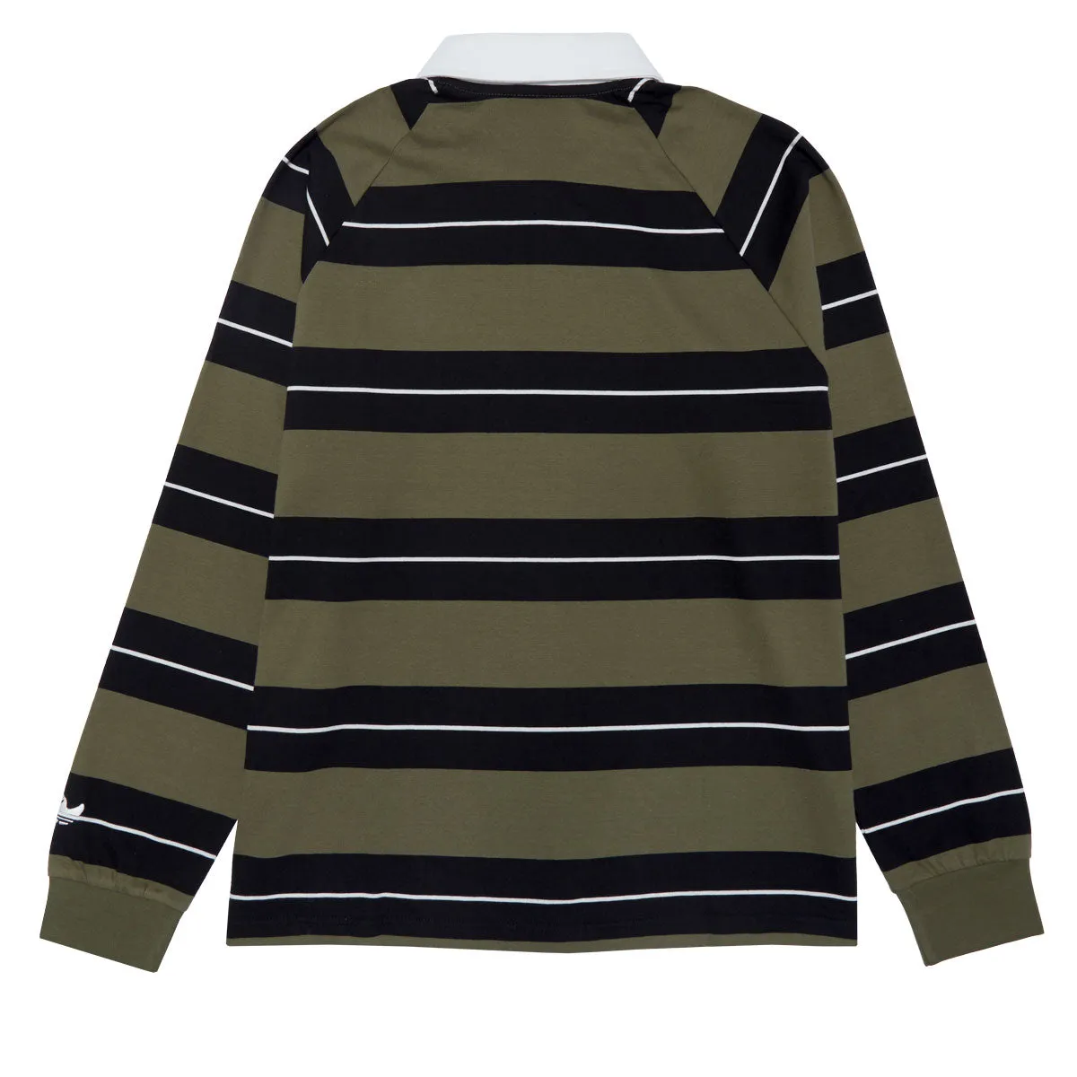 Adidas Shmoo CS Rugby Shirt - Olive Strata/Black/Core White