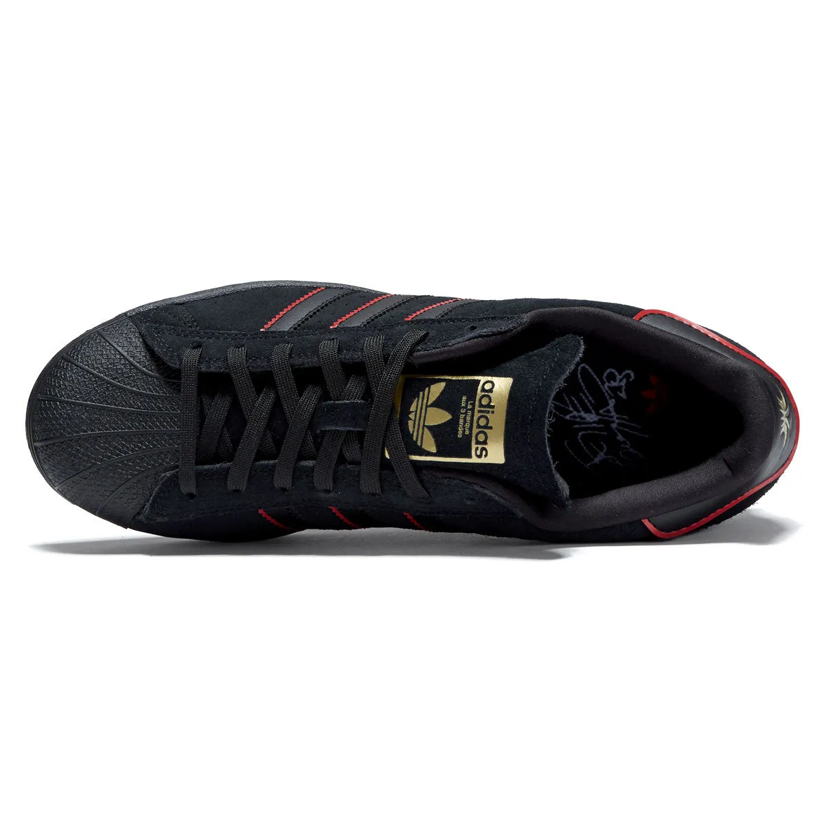 Adidas Superstar Adv x Felipe Gustavo Shoes - Black/Scarlet/Gold