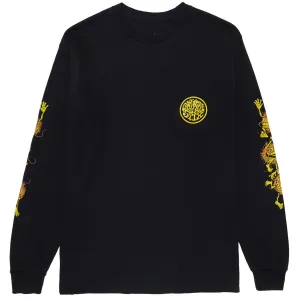 Anti-Hero Grimple Long Sleeve Pocket T-Shirt - Black/Orange/Yellow/Black
