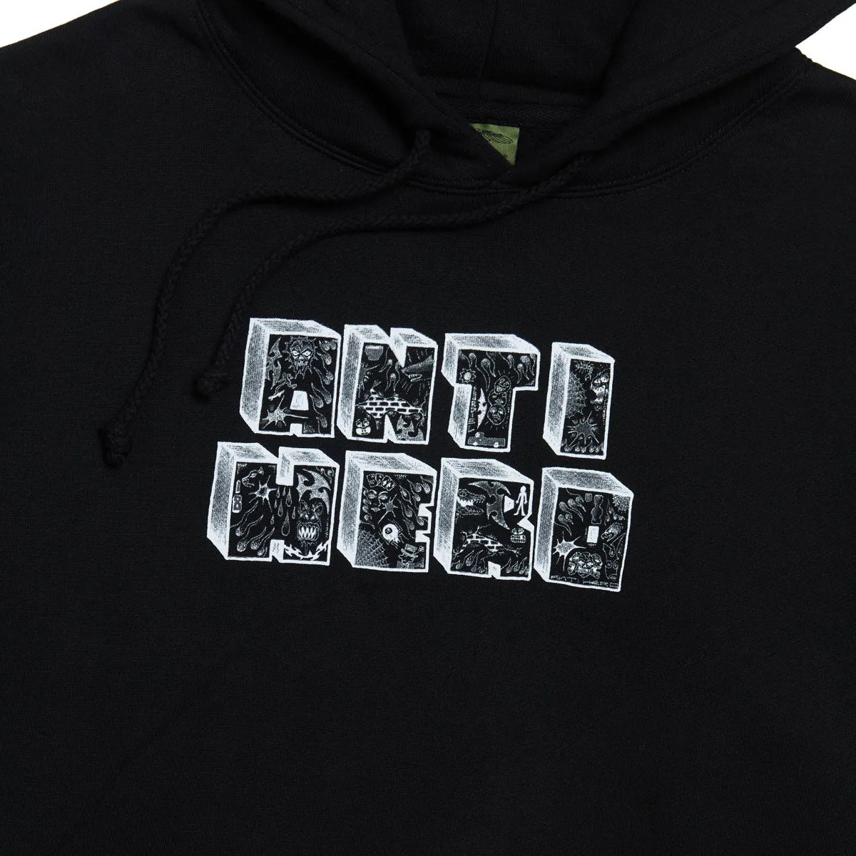 Anti-Hero Stacked Hoodie - Black/White