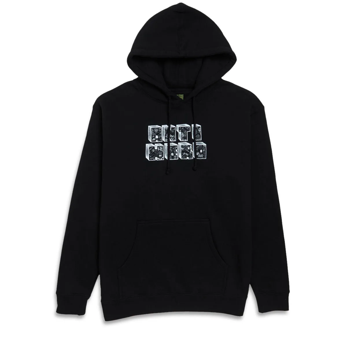Anti-Hero Stacked Hoodie - Black/White