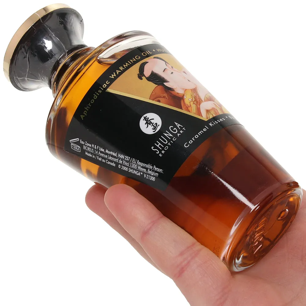 Aphrodisiac Warming Oil 3.5oz/100ml in Caramel Kisses