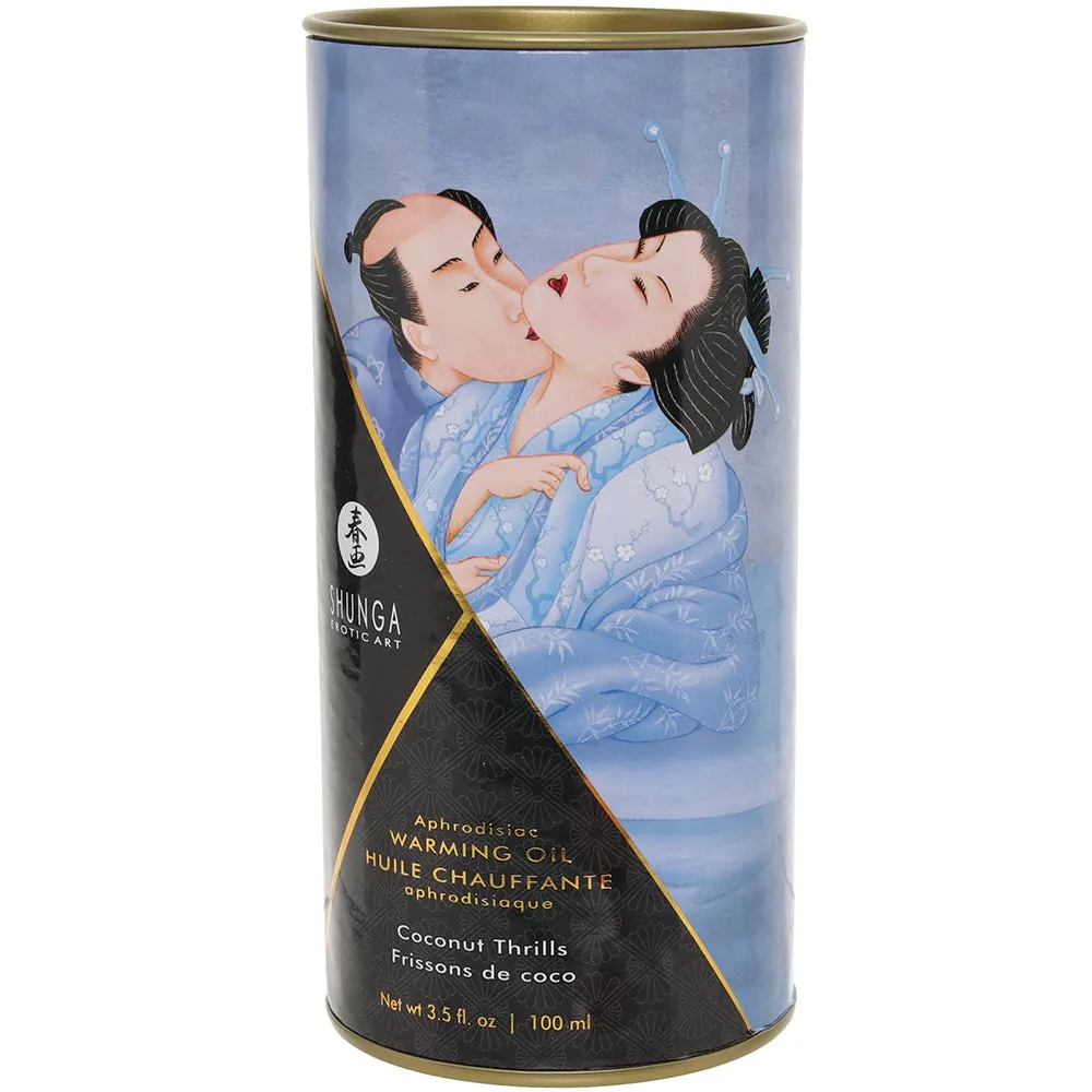 Aphrodisiac Warming Oil 3.5oz/100ml in Coconut Thrills