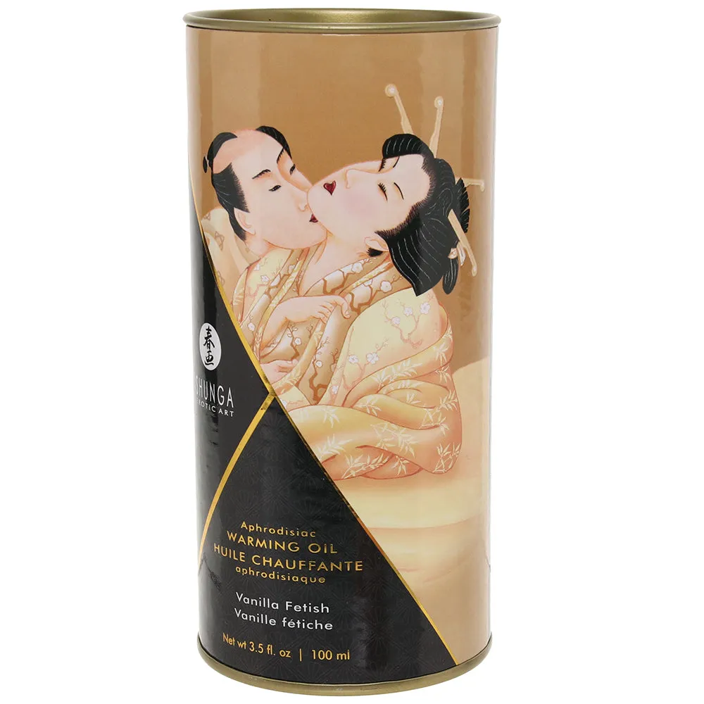 Aphrodisiac Warming Oil 3.5oz/100ml in Vanilla Fetish