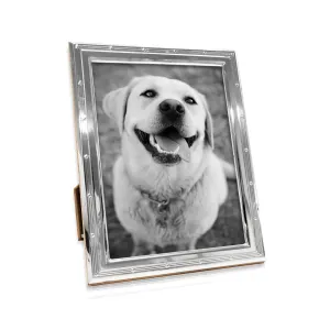 Beaded Pinstripe Silver Frame
