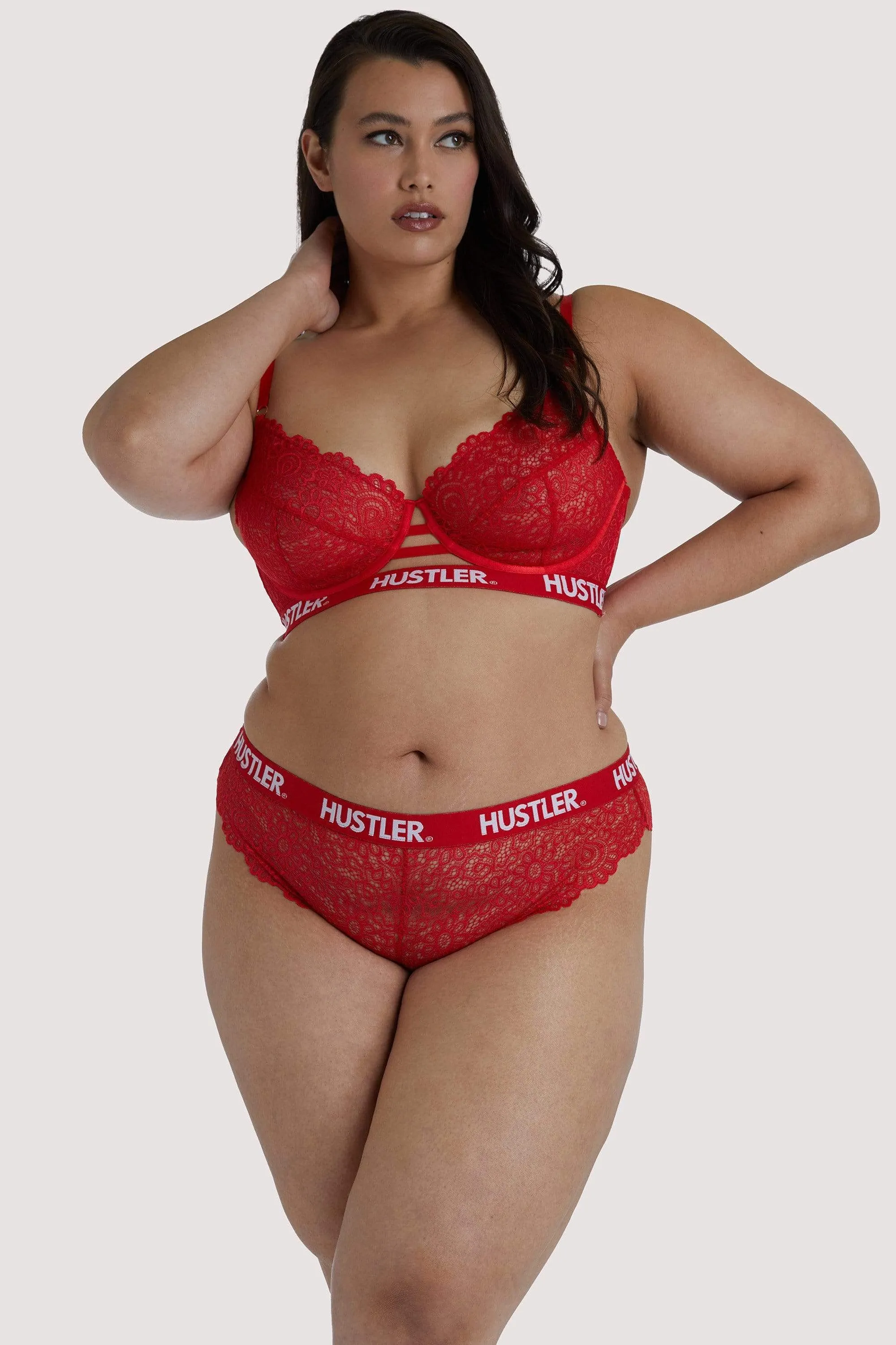 Branded Red Lace Bra