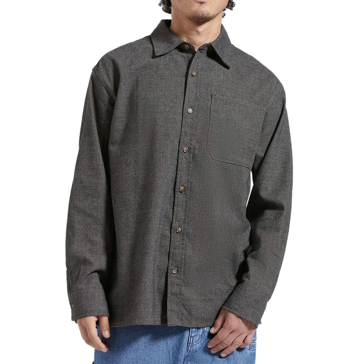 Brixton Selden Long Sleeve Over Shirt - Mixed Tweed
