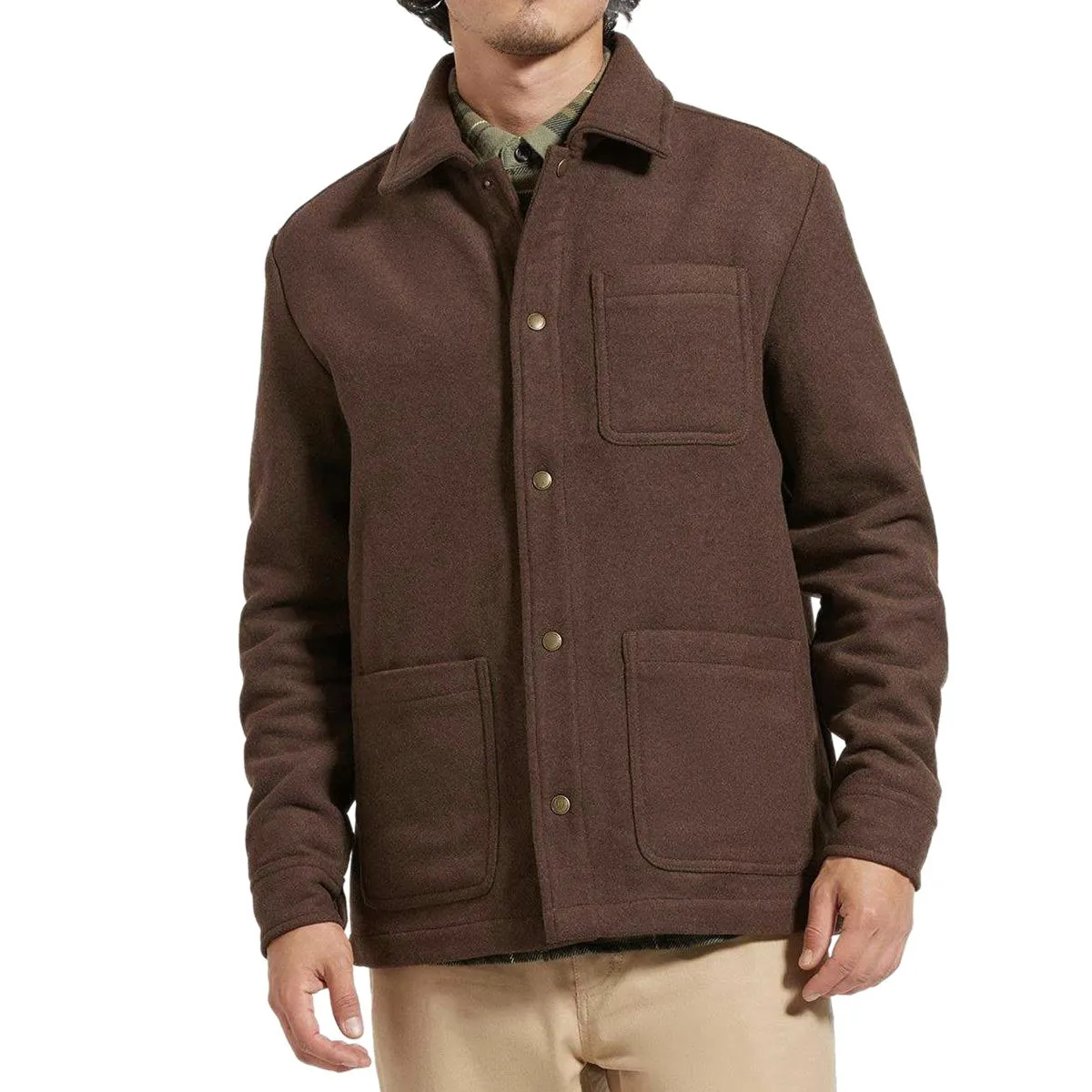 Brixton Shop Chore Jacket - Heather Pinecone Brown