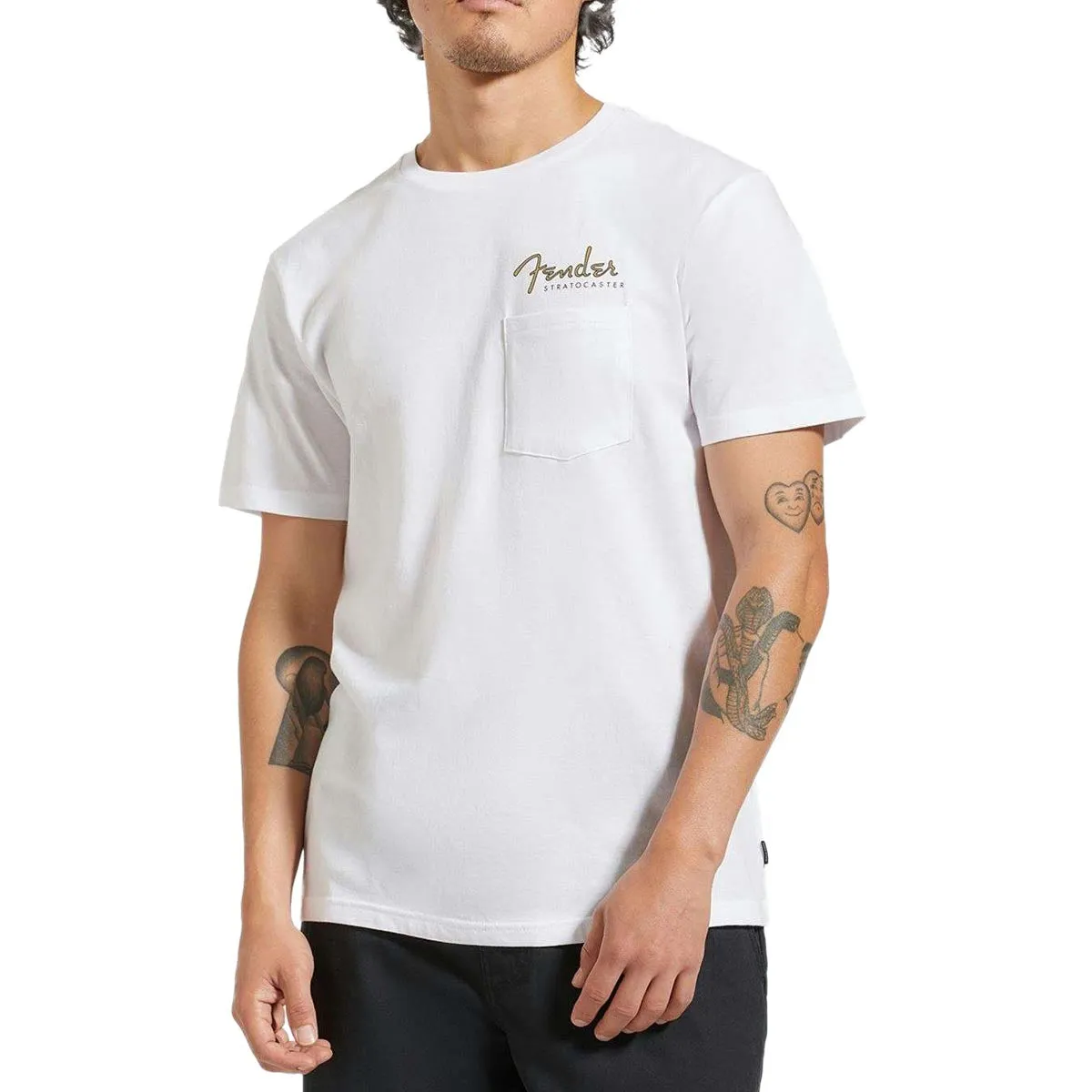 Brixton x Fender Volume Tailored Pocket T-Shirt - White