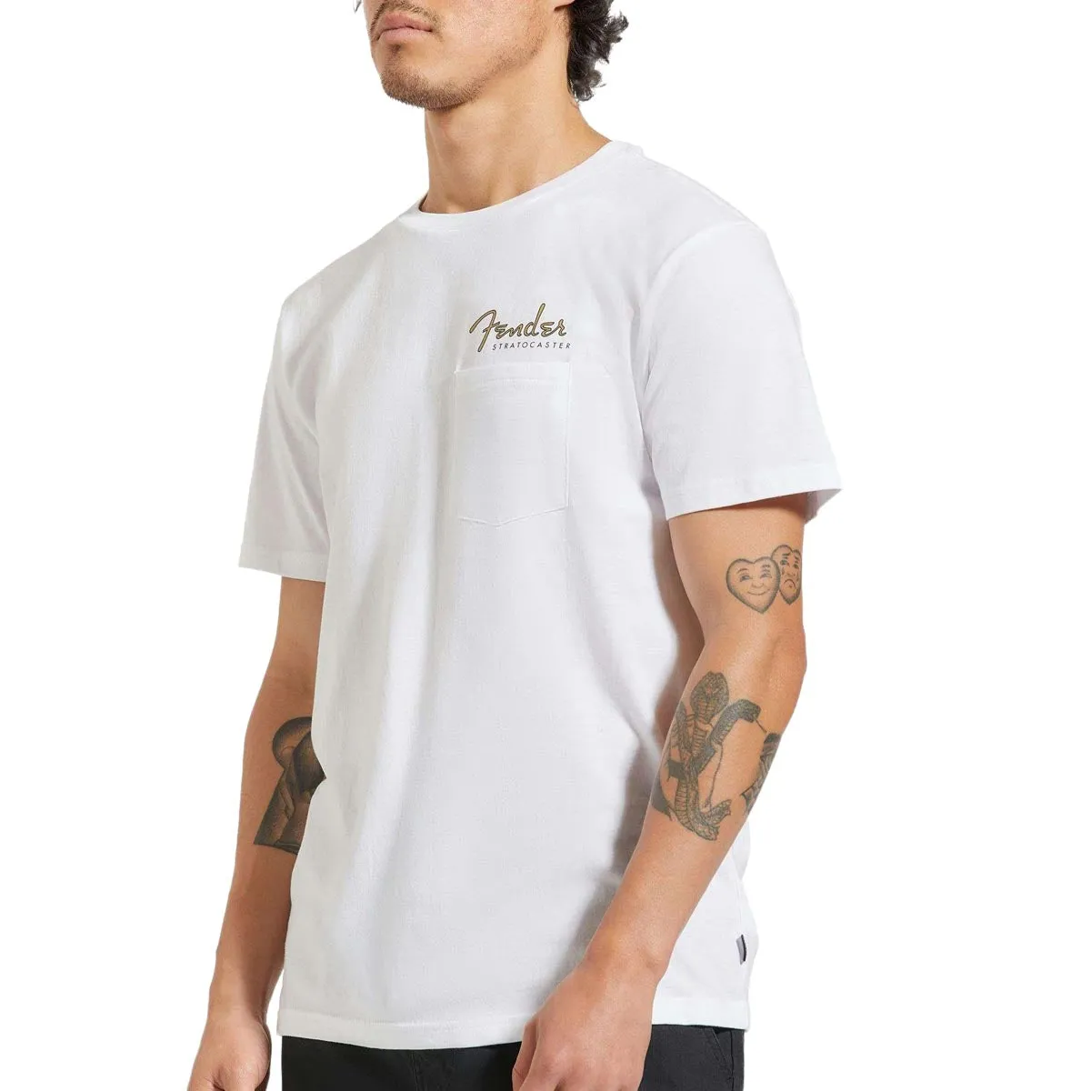 Brixton x Fender Volume Tailored Pocket T-Shirt - White