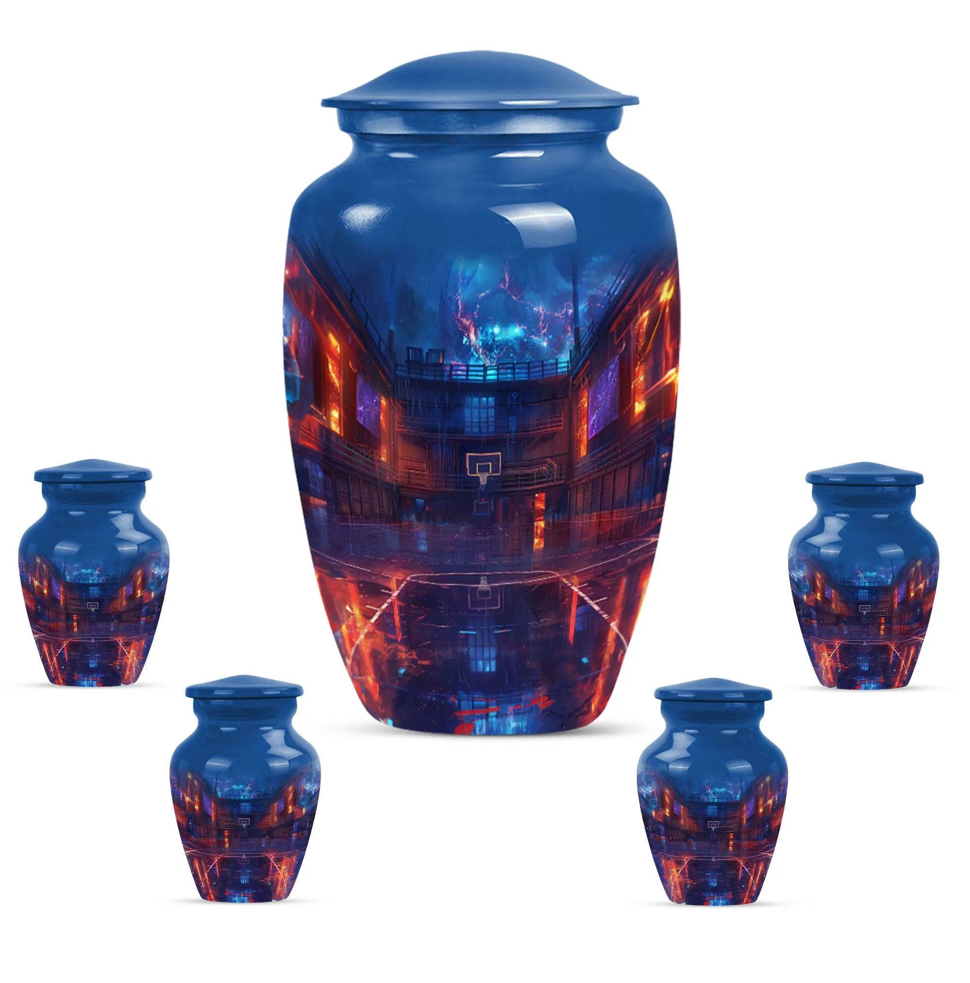 Butterfly Basketball Cremation Urn for Ashes