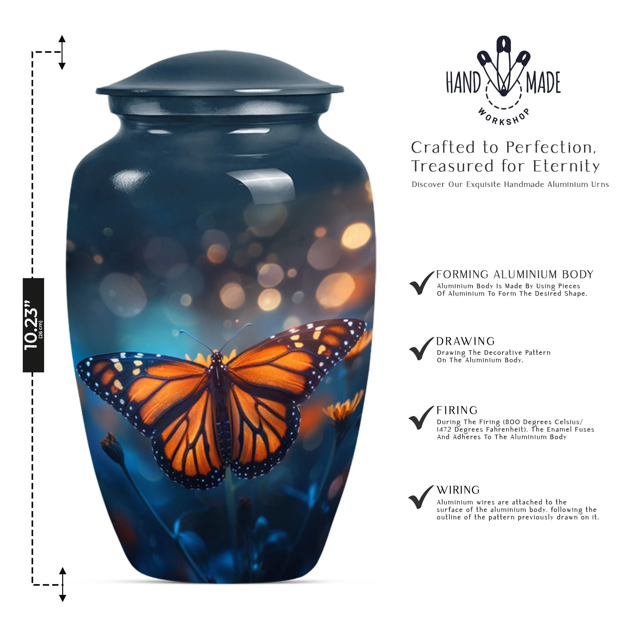 Butterfly Memoria - A Distinctive Urn for Adult Ash Remembrances