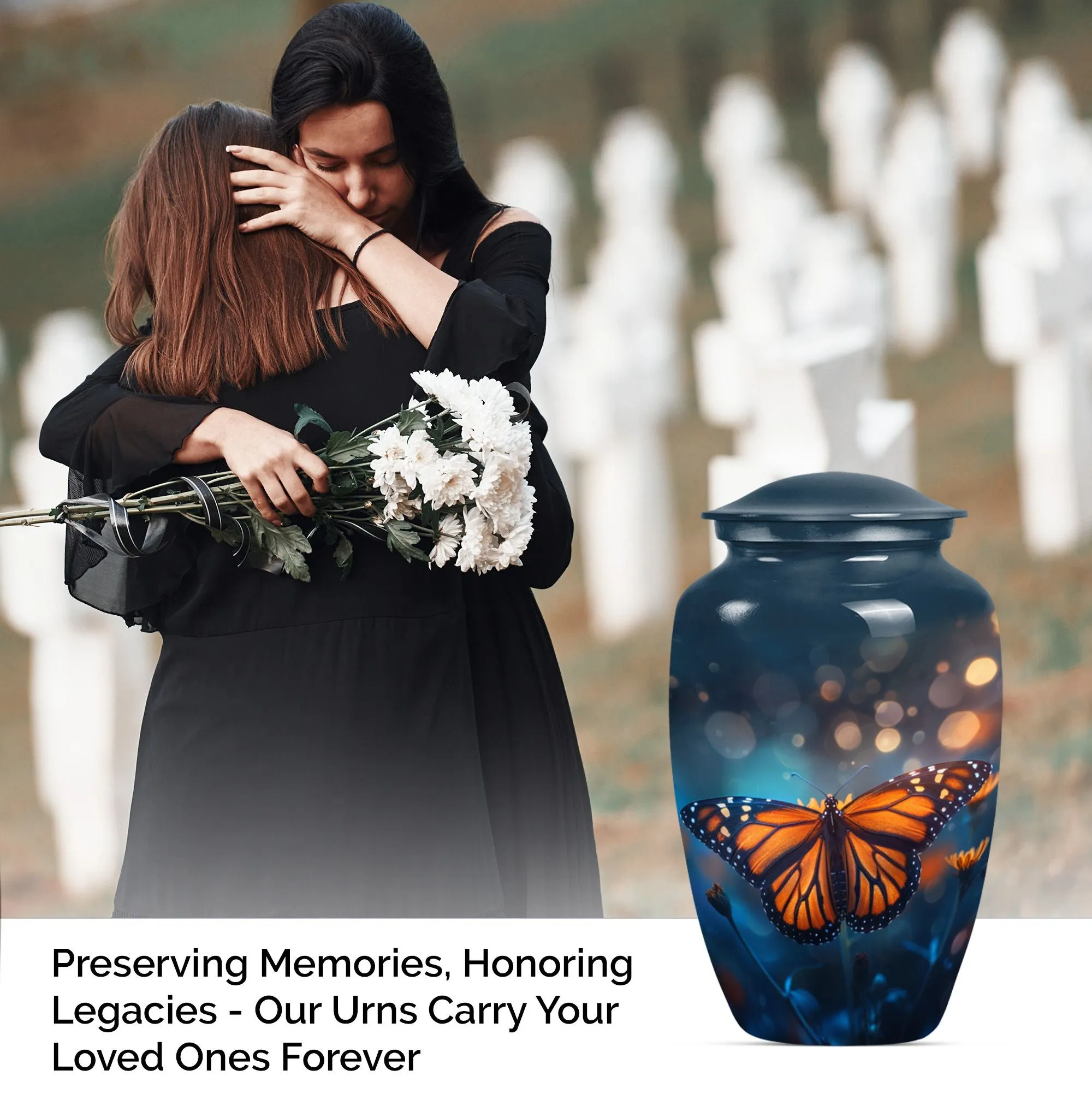 Butterfly Memoria - A Distinctive Urn for Adult Ash Remembrances