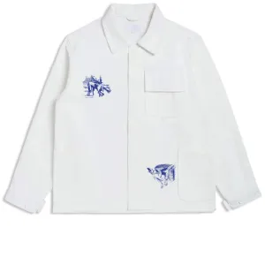 CCS Cathedral French Chore Coat - White