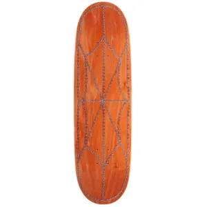 CCS Chain Web Egg1 Shaped Skateboard Deck - Orange - 9.00"