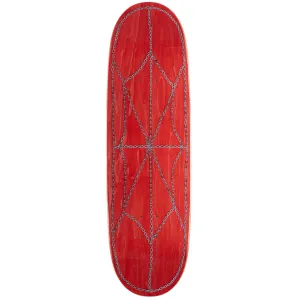 CCS Chain Web Egg1 Shaped Skateboard Deck - Red - 9.00"