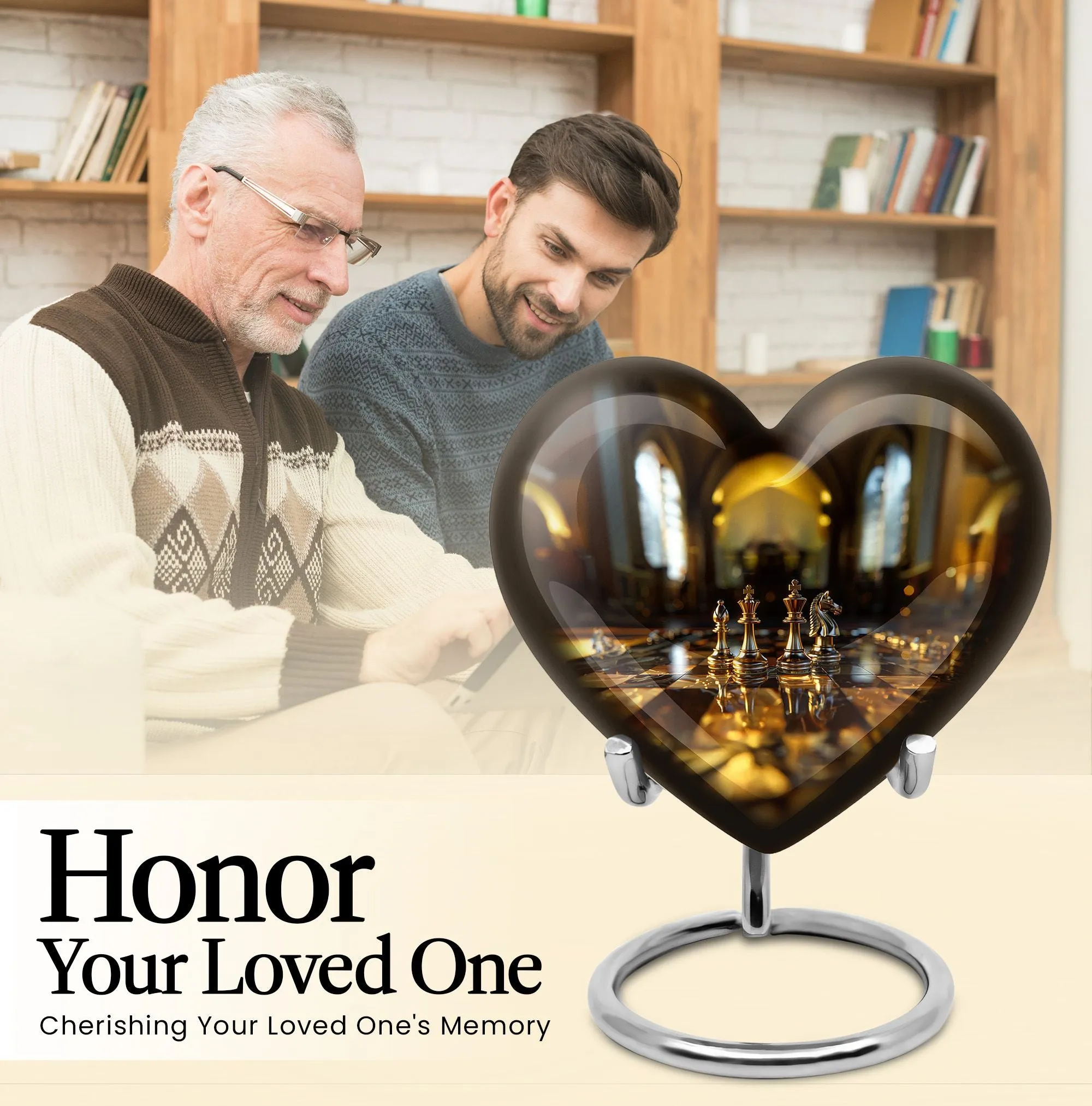 Chess-inspired Eternity Preserve: Cremation Urn for Lasting Tribute