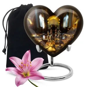 Chess-inspired Eternity Preserve: Cremation Urn for Lasting Tribute