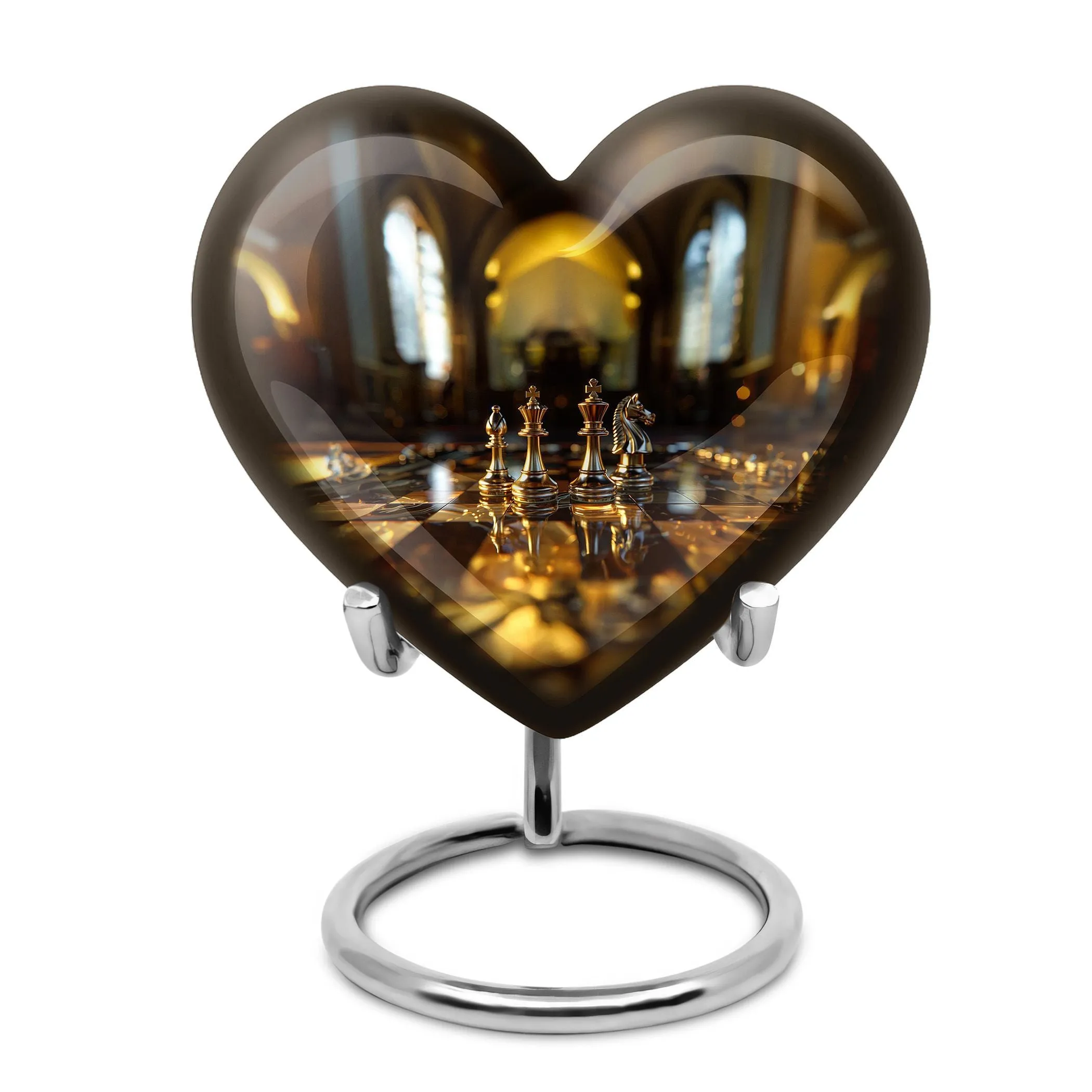 Chess-inspired Eternity Preserve: Cremation Urn for Lasting Tribute