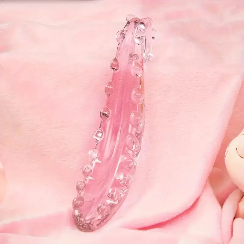 Crystal Seahorse Glass G-Spot Stimulation Anal Plug Clear Masturbator