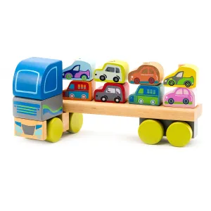 Cubika Wooden Truck with Cars