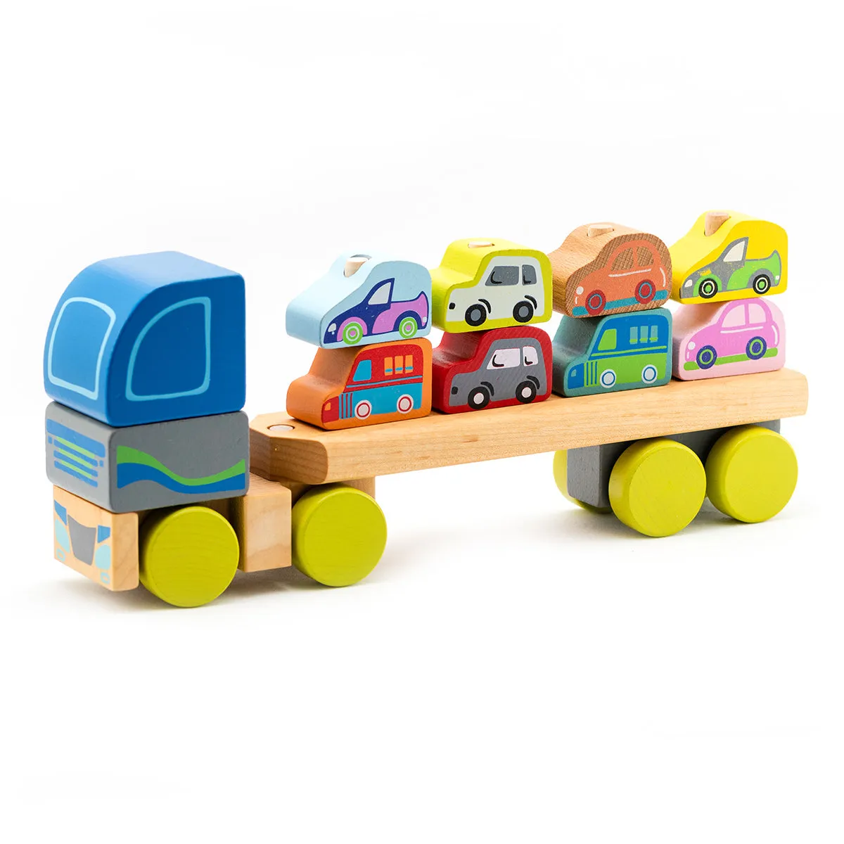 Cubika Wooden Truck with Cars