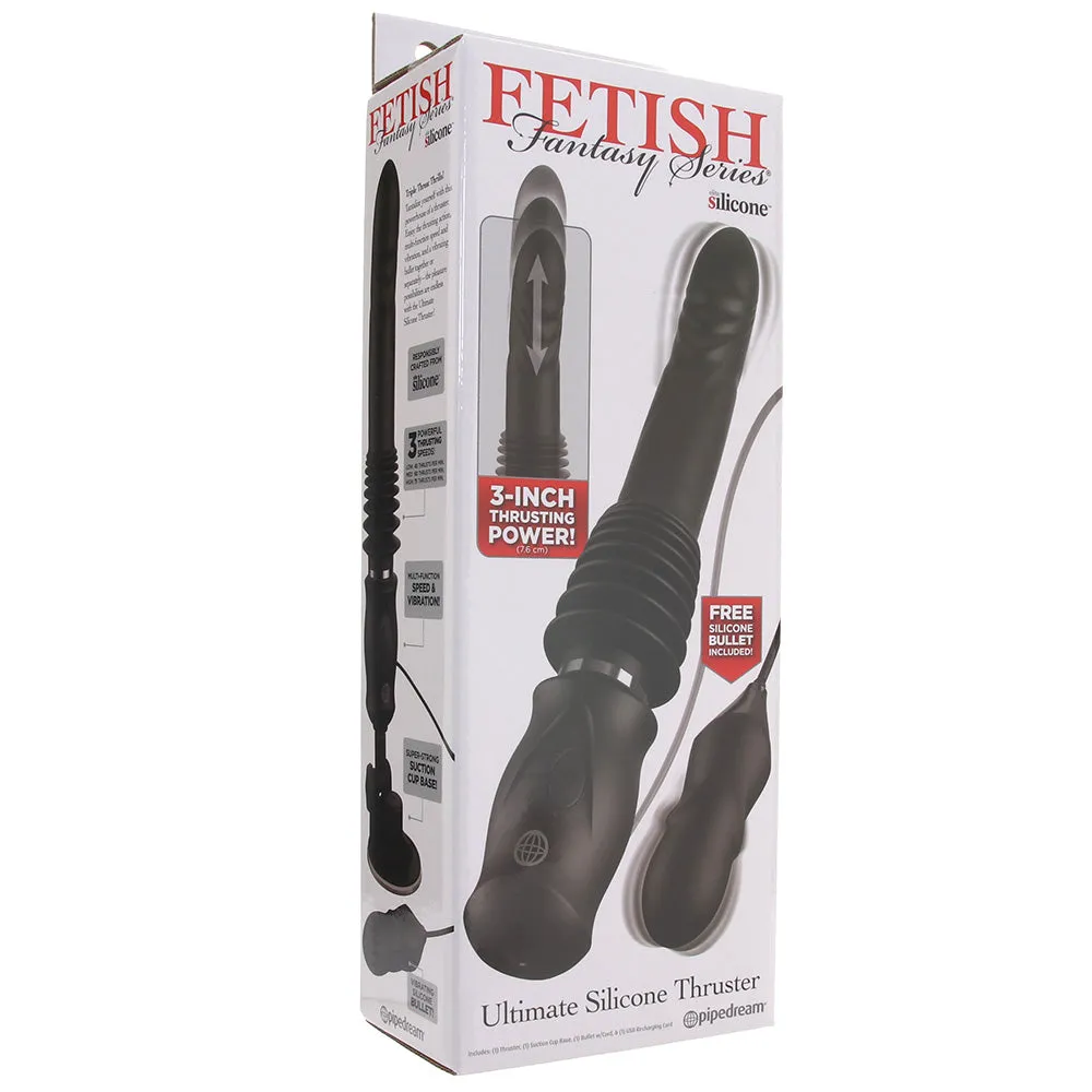 Fetish Fantasy Ultimate Silicone Thruster in Black