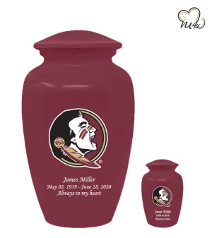 Florida State Seminoles University College Cremation Urn