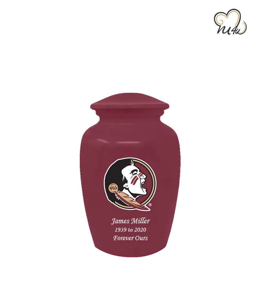Florida State Seminoles University College Cremation Urn