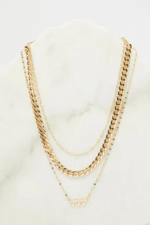 Gold 777 Number Layered Necklace