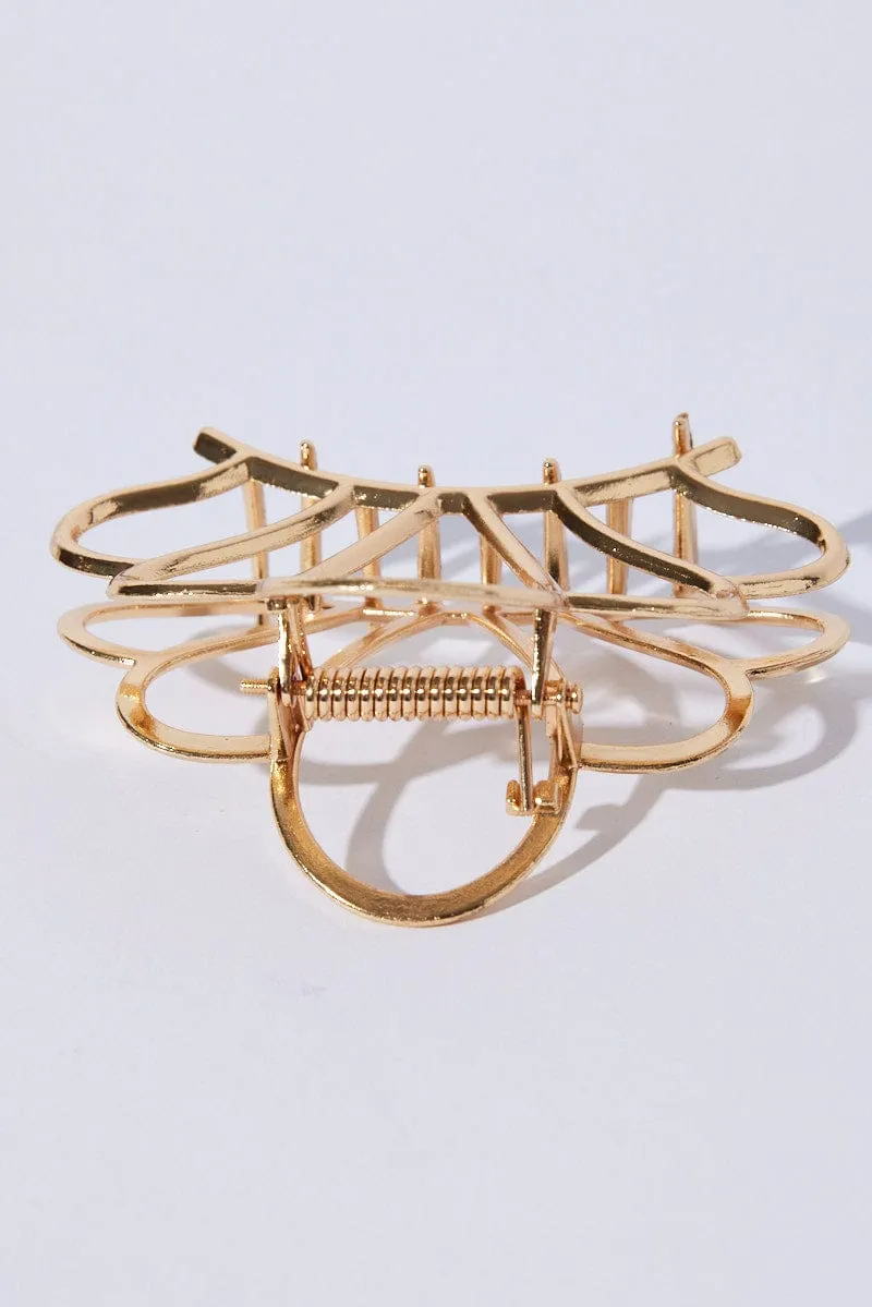 Gold Claw Clip