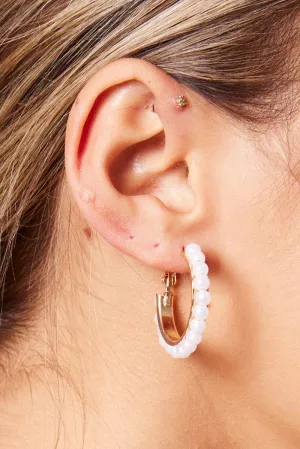 Gold Hoop Earrings Set