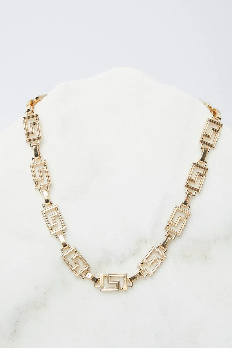 Gold Necklace Choker