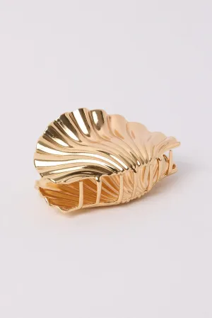 Gold Shell Claw Clip