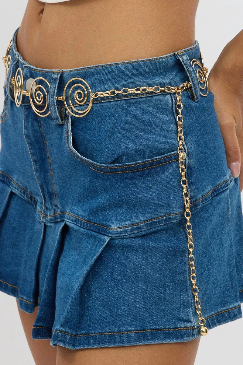 Gold Spiral Chain Belt