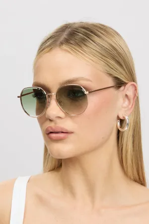 Green Round Sunglasses