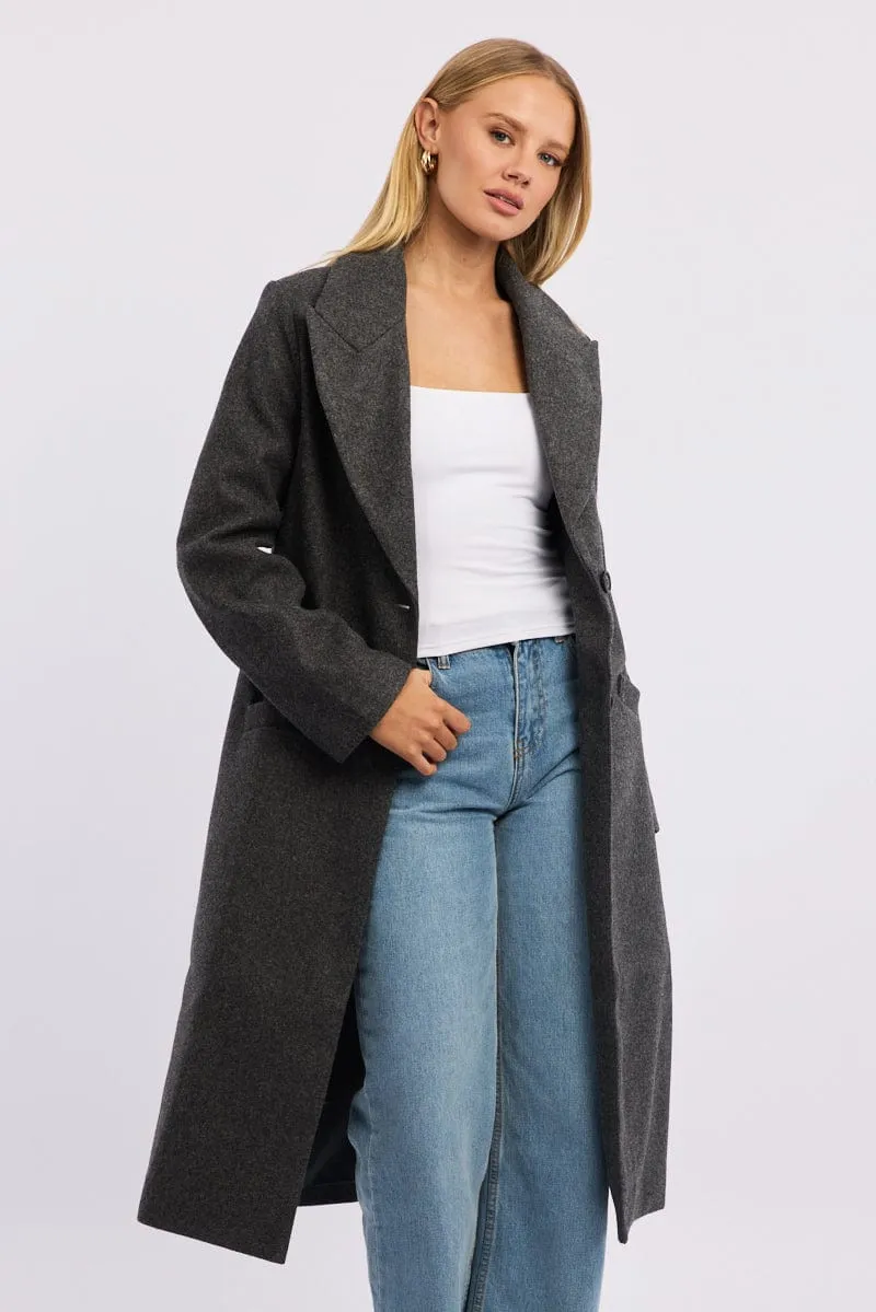 Grey Oversized Coat