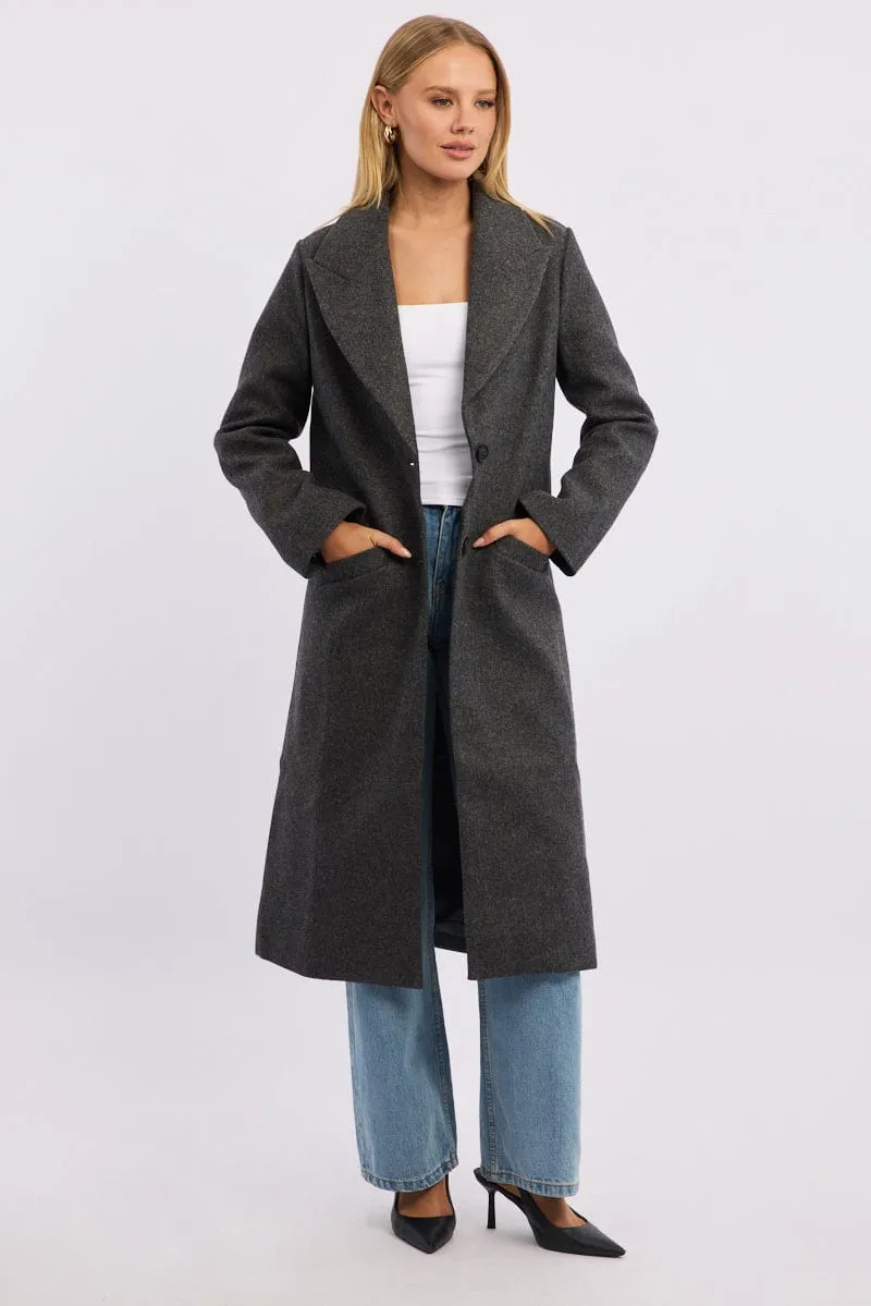 Grey Oversized Coat