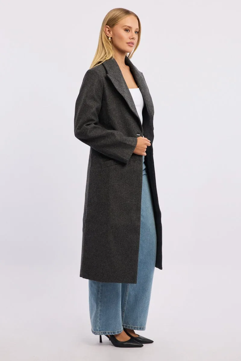 Grey Oversized Coat