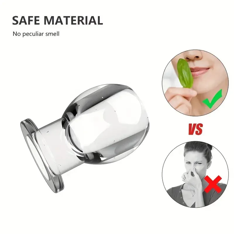 Hollow Anal Plug With Butt Stopper For Women Men Anal Butt Plug