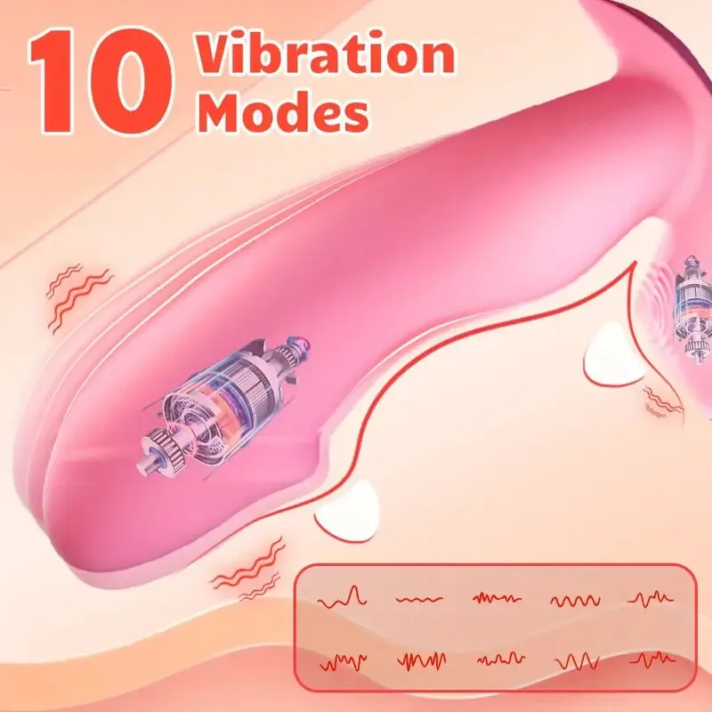 Inflatable Butt Plug Anal Vibrator Liquid Silicone Prostate Massager