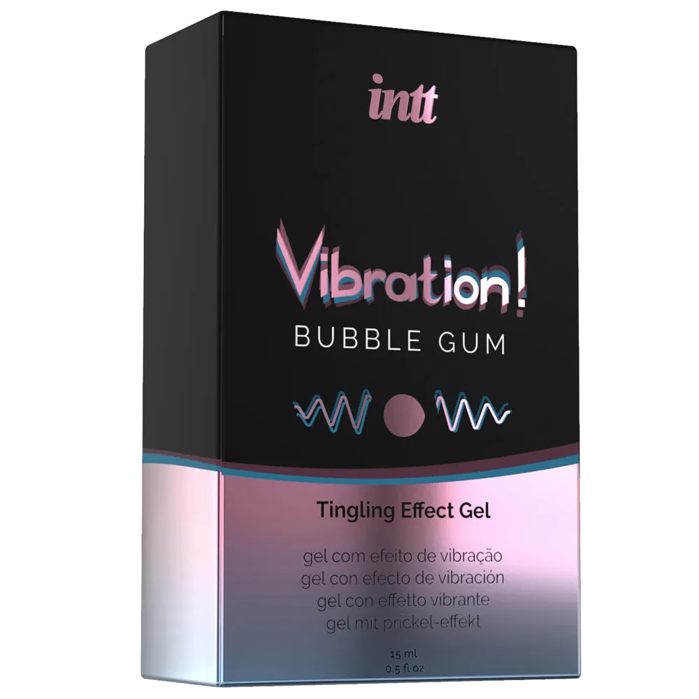 Intt Vibration! Tingling Effect Warming Flavoured Gel - Bubble Gum