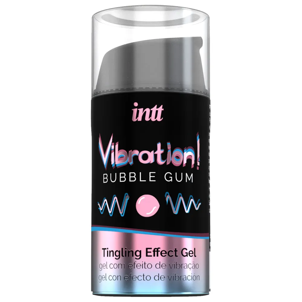 Intt Vibration! Tingling Effect Warming Flavoured Gel - Bubble Gum