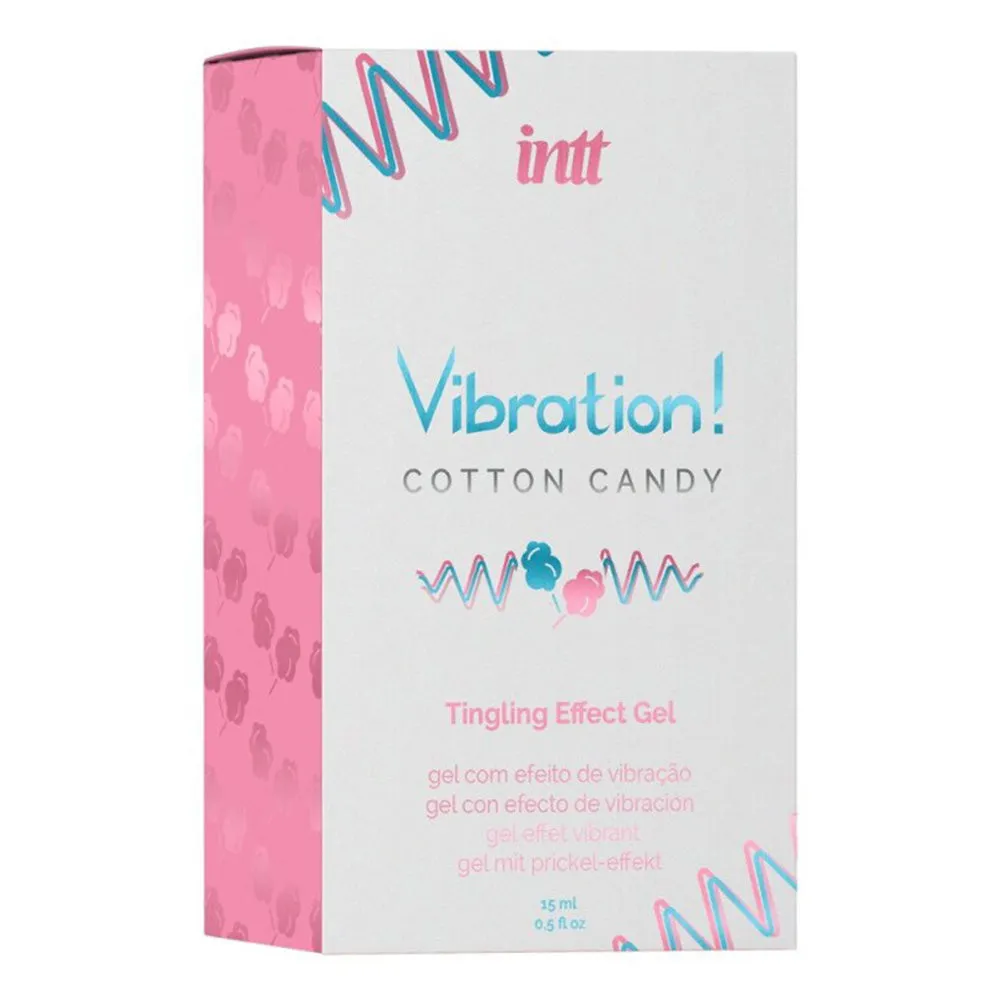 Intt Vibration! Tingling Effect Warming Flavoured Gel - Cotton Candy