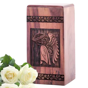 Jesus Wooden Urns - Cremation Containers for Human Ashes